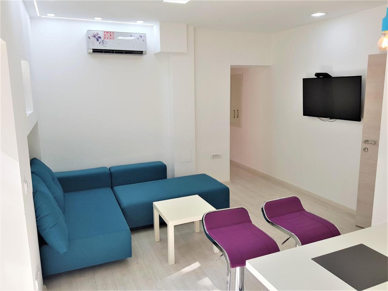Asya Blue Apartment Belgrado Buitenkant foto
